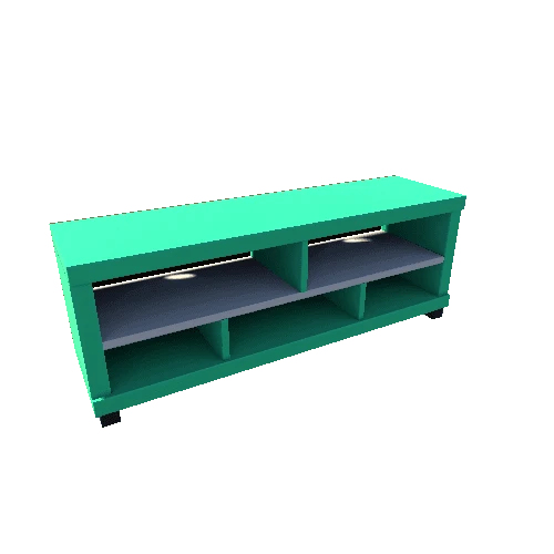 TV Rack Turquoise